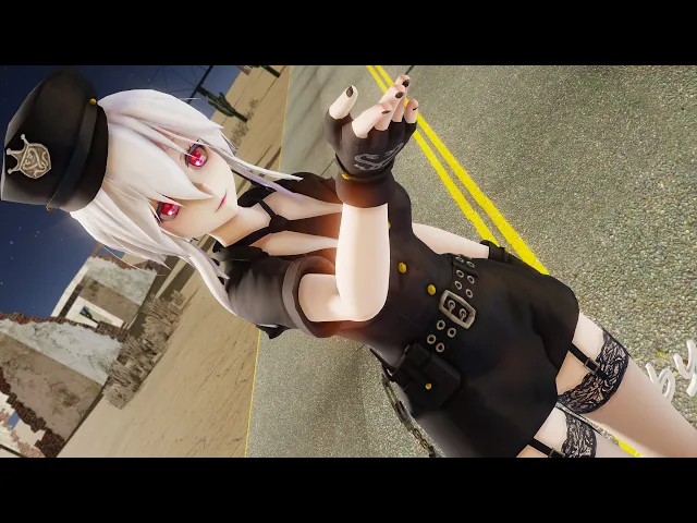 【mmd】wigglewiggle-haku【4kuhd】